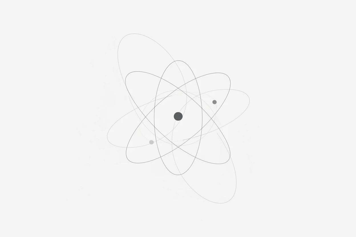 Simplified Orbital design on a white background